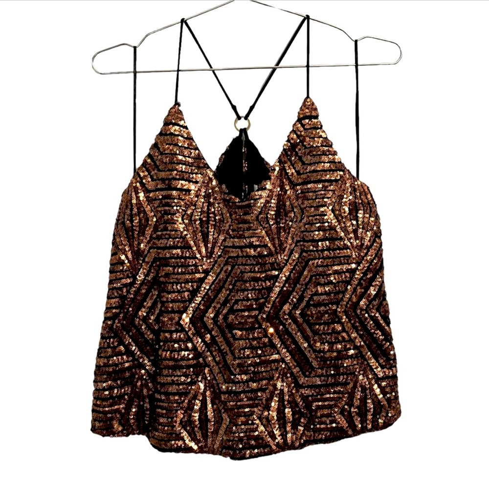 -M Adorable sugar+sequin lips cami I just have no where to wear it to anymore